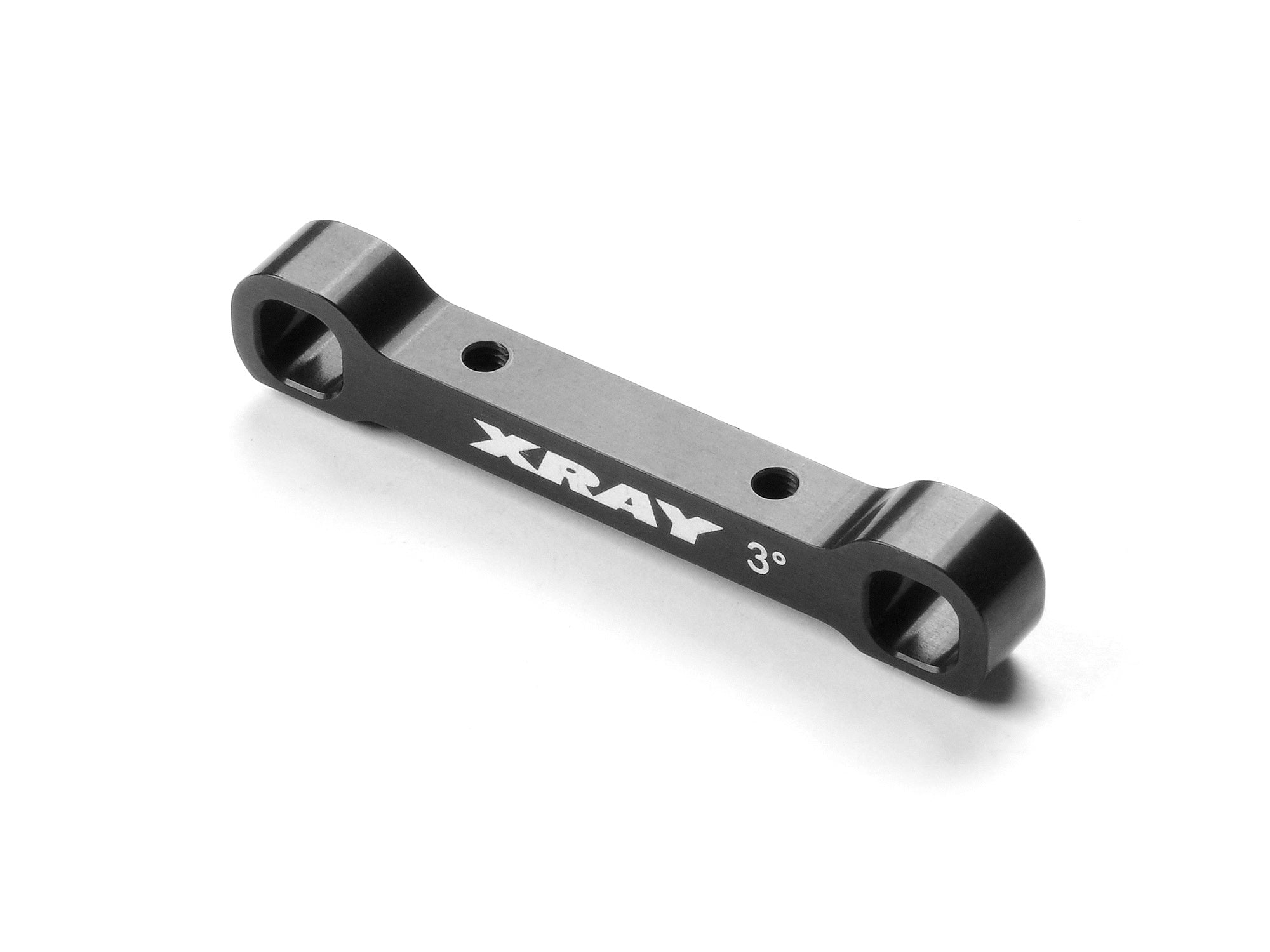 XRAY: ALU REAR LOWER SUSPENSION HOLDER 3° - WIDER - REAR