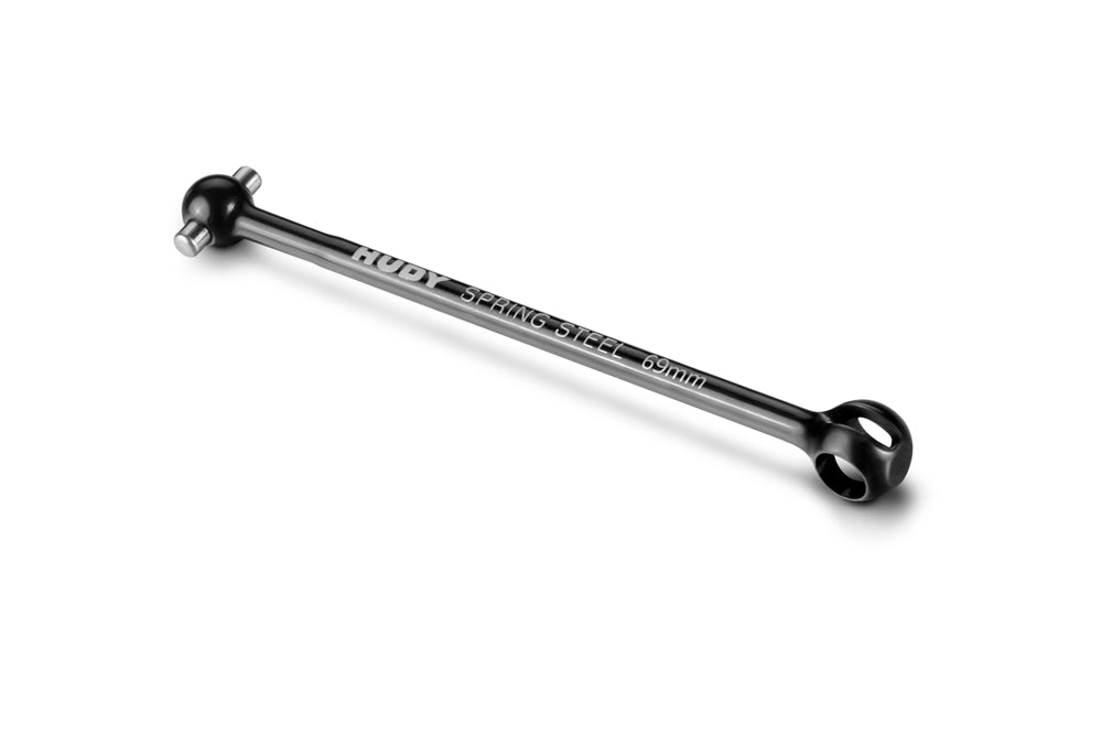 XRAY: REAR DRIVE SHAFT 69MM WITH 2.5MM PIN - HUDY SPRING STEEL™