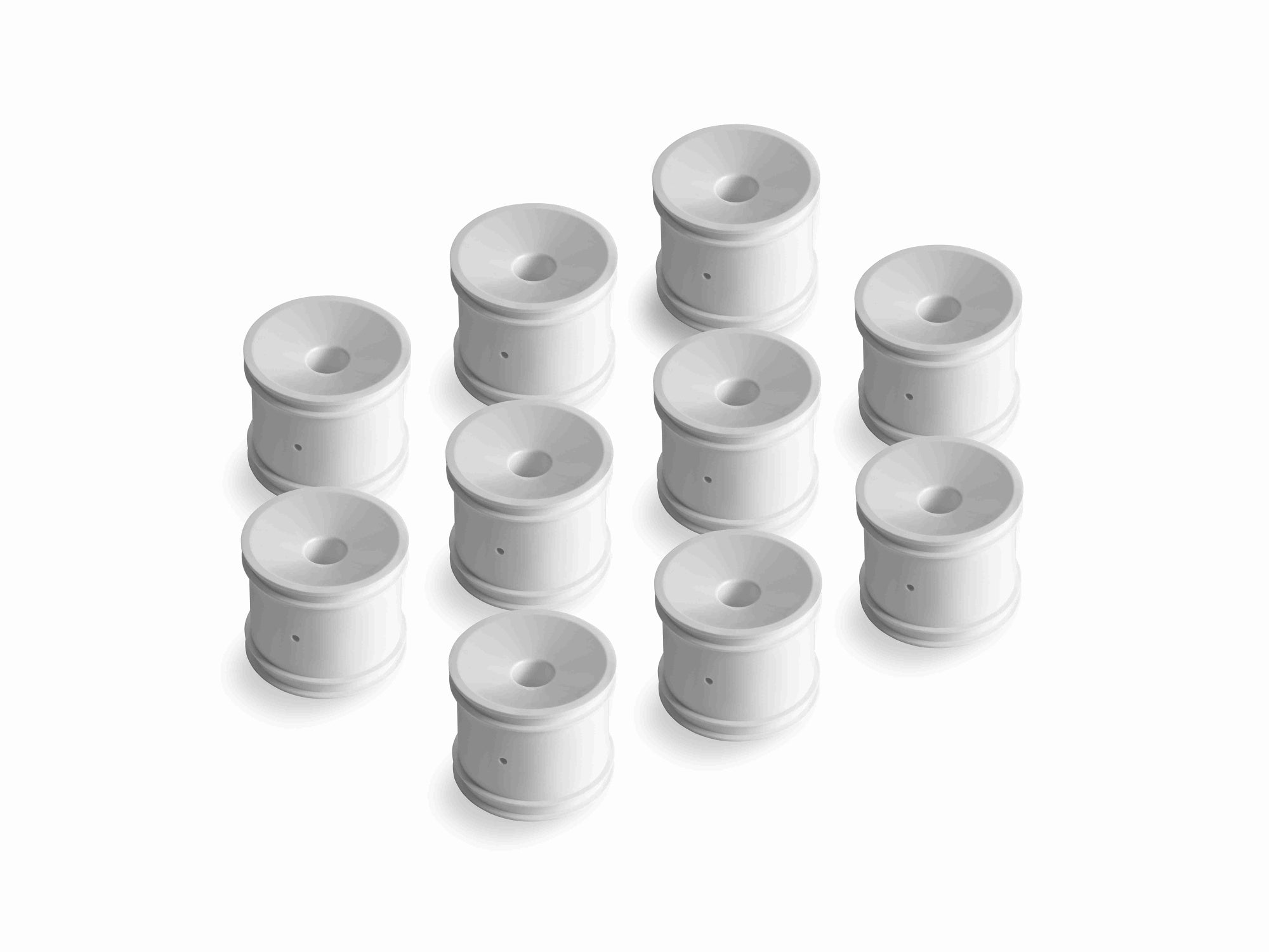 XRAY: STADIUM TRUCK WHEEL AERODISK WITH 12MM HEX - WHITE (10)