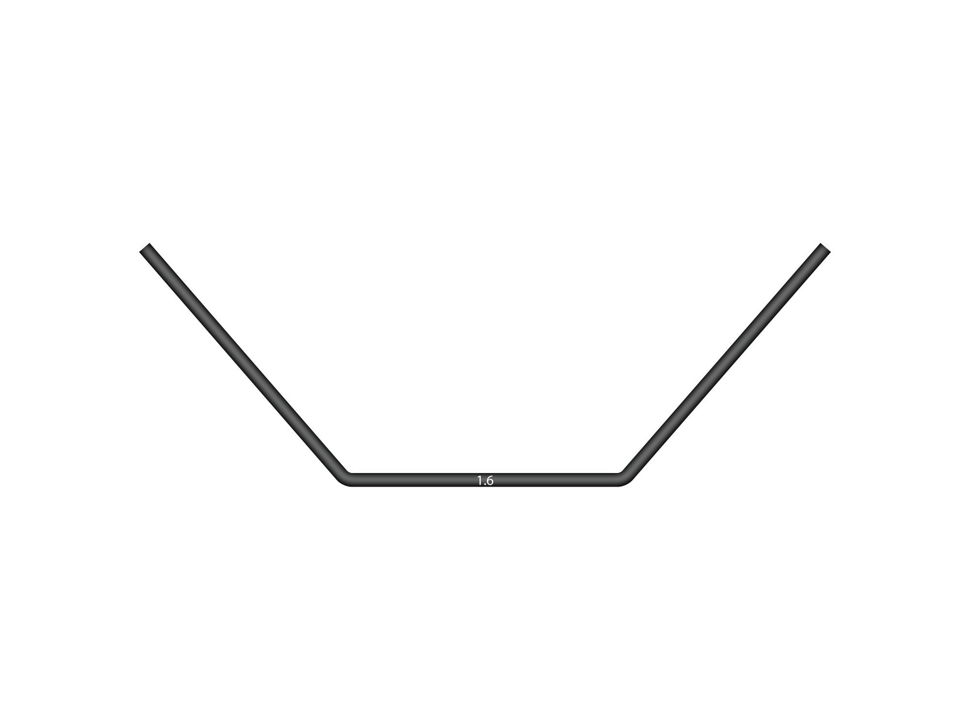 XRAY ANTI-ROLL BAR FOR BALL-BEARINGS - REAR 1.6MM - V2