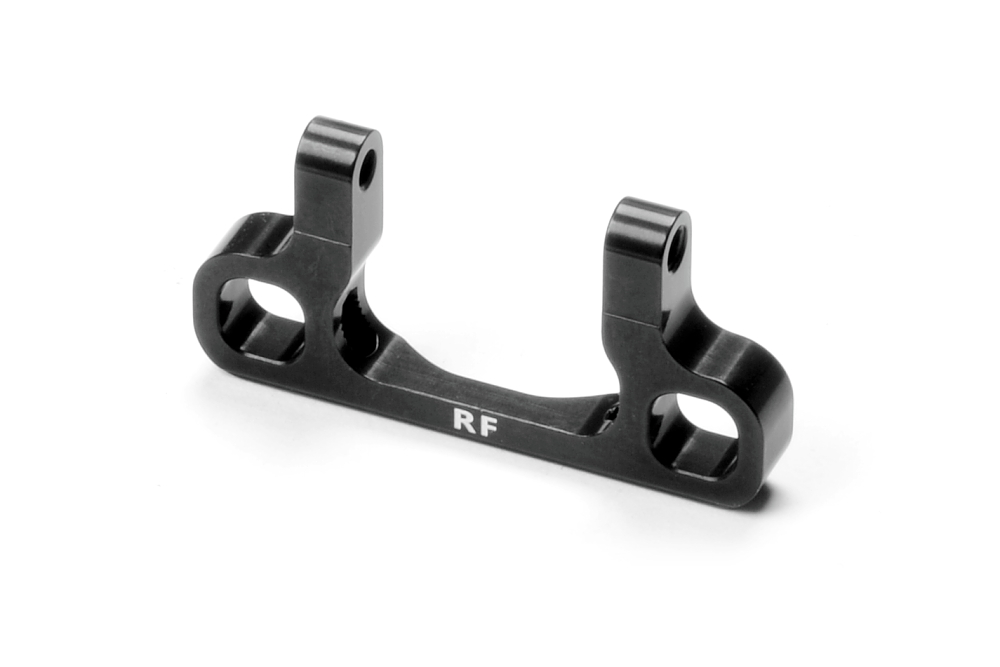 XRAY ALU REAR LOWER 1-PIECE SUSPENSION HOLDER - FRONT - BLACK - RF