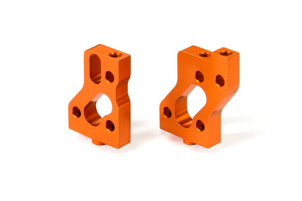 XRAY ALU RADIO PLATE MOUNTS (L+R) - SWISS 7075 T6 - ORANGE