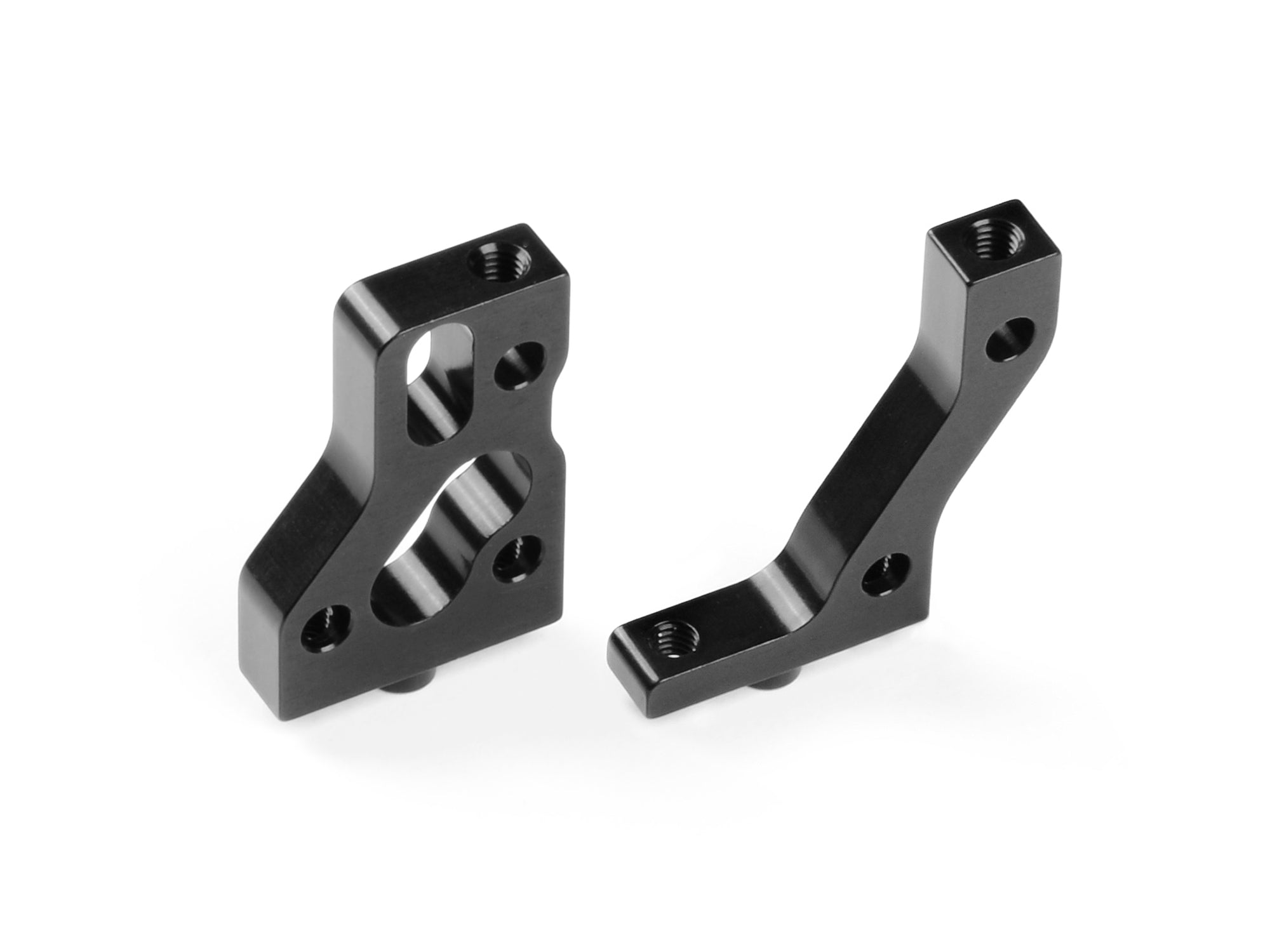 XRAY ALU RADIO PLATE MOUNTS - BLACK - SWISS 7075 T6 (L+R)