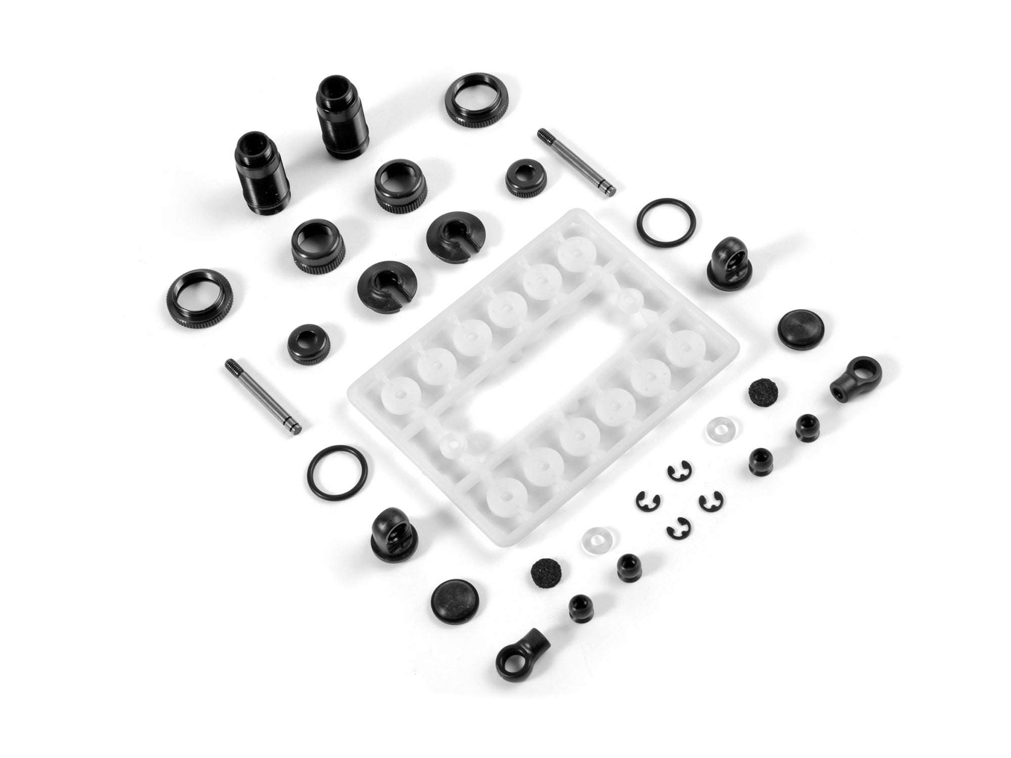 XRAY ALU SHOCK ABSORBER 20.8mm SET - BLACK (2)