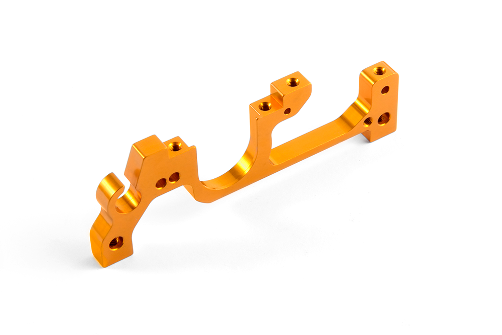 XRAY ALU LOWER BULKHEAD FRONT - SWISS 7075 T6 - LEFT
