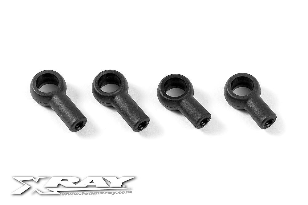 XRAY: COMPOSITE REAR UPPER CAMBER LINK BALL JOINT 5.8MM - SHORT & LONG (2+2)