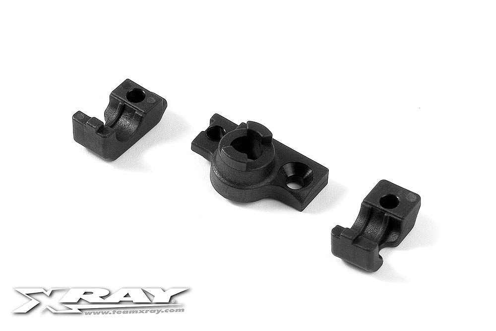 XRAY COMPOSITE BRAKE UPPER PLATE + CLAMPS FOR REAR ANTI-ROLL BAR
