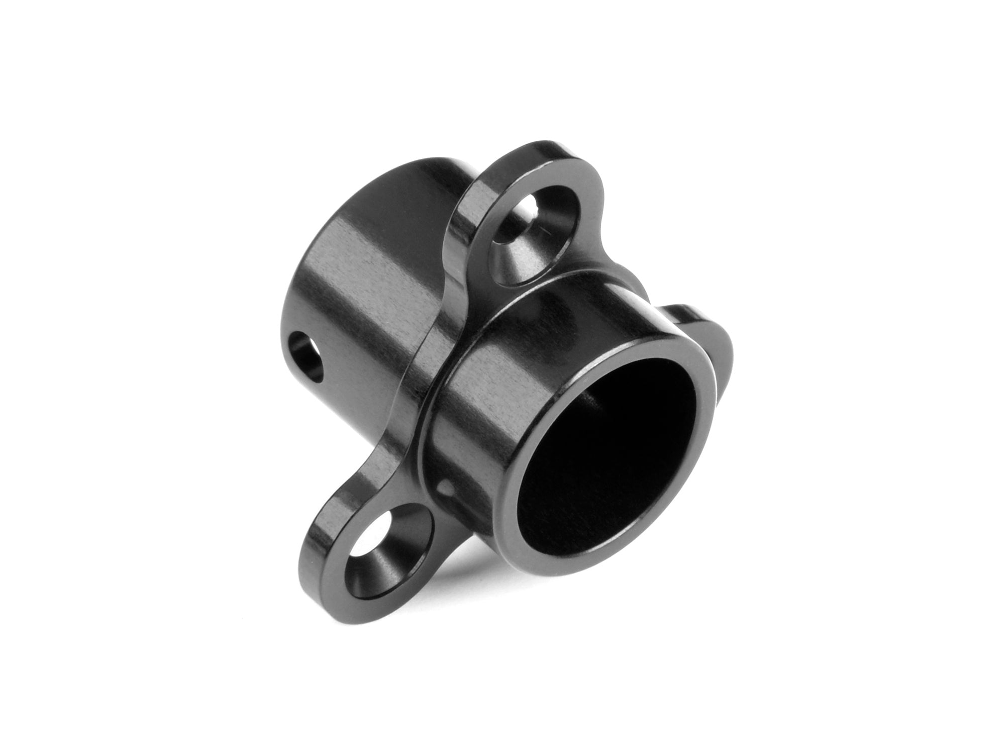 XRAY: X8 ALU DRIVE FLANGE FOR SPUR GEAR - BLACK - SWISS 7075 T6