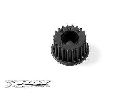 XRAY: COMPOSITE 2-SPEED BELT PULLEY 20T - CENTER