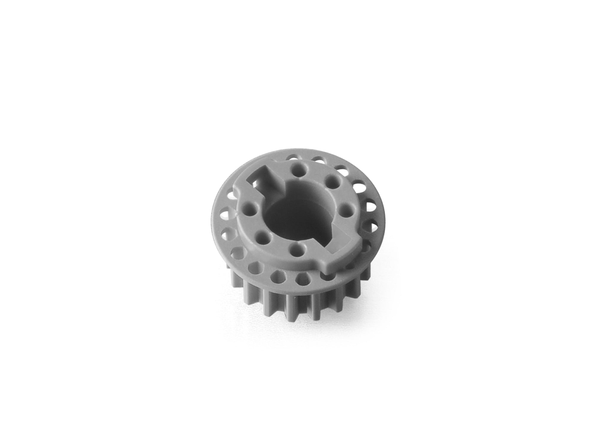 XRAY LOW FRICTION COMPOSITE SIDE BELT PULLEY 18T o8 - REAR - GRAPHITE
