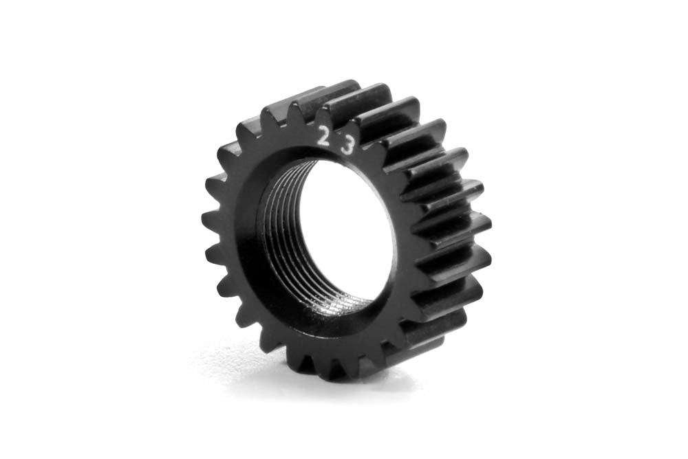 XRAY: XCA ALU PINION GEAR 23T (2ND) - 7075 T6 - HARD COATED - LARGE