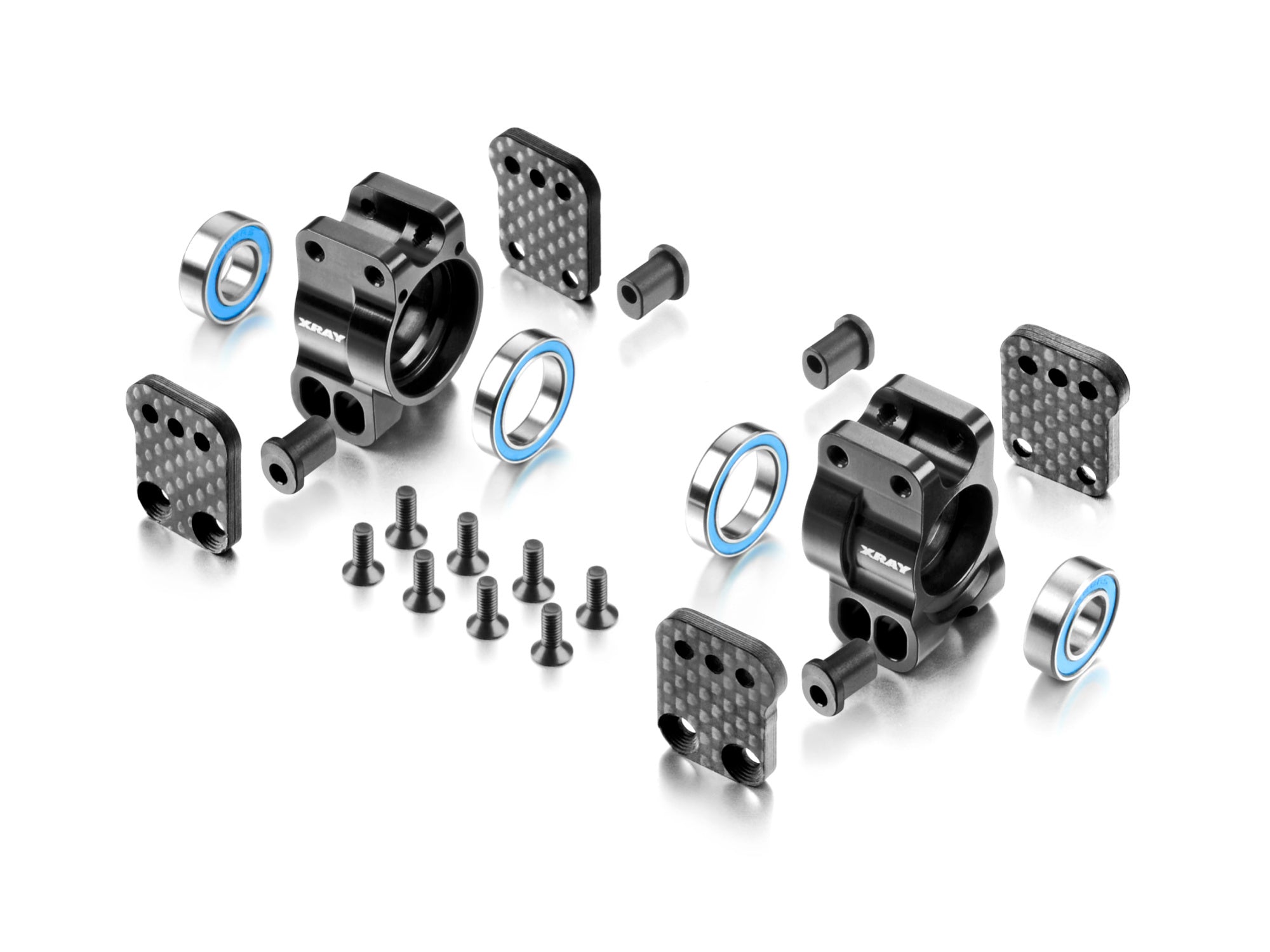 XRAY XB8 ALU REAR UPRIGHTS - SET