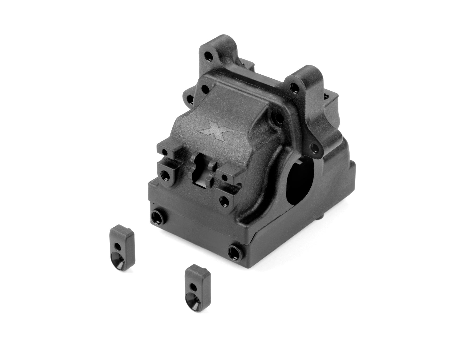 XRAY: XB8 SEMI-SPLIT DIFF BULKHEAD BLOCK SET FRONT/REAR FOR COLLAR