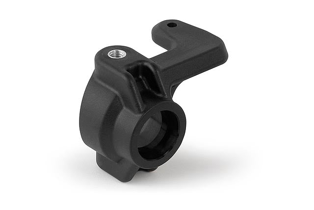 XRAY: XB808 COMPOSITE STEERING BLOCK LEFT - MOULDED-IN STEEL BUSHING