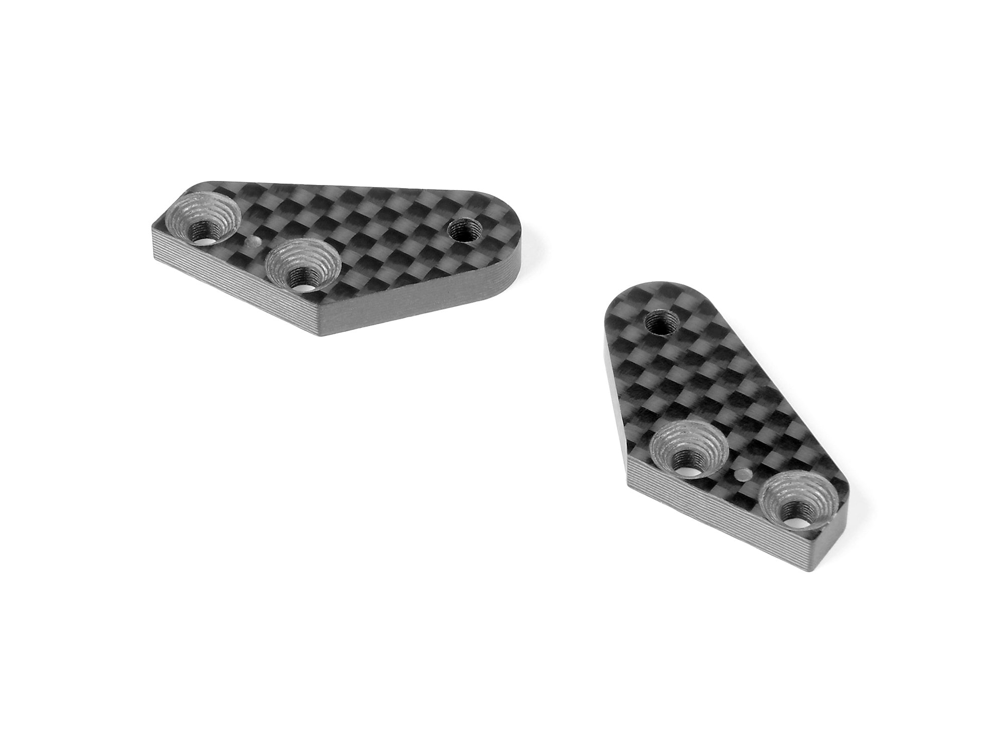 XRAY: XB8 CARBON STEERING PLATE - 1 DOT (1+1)