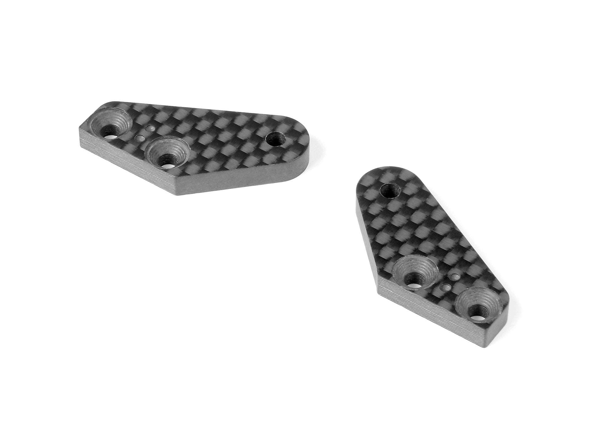 XRAY: XB8 CARBON STEERING PLATE - 2 DOTS (1+1)