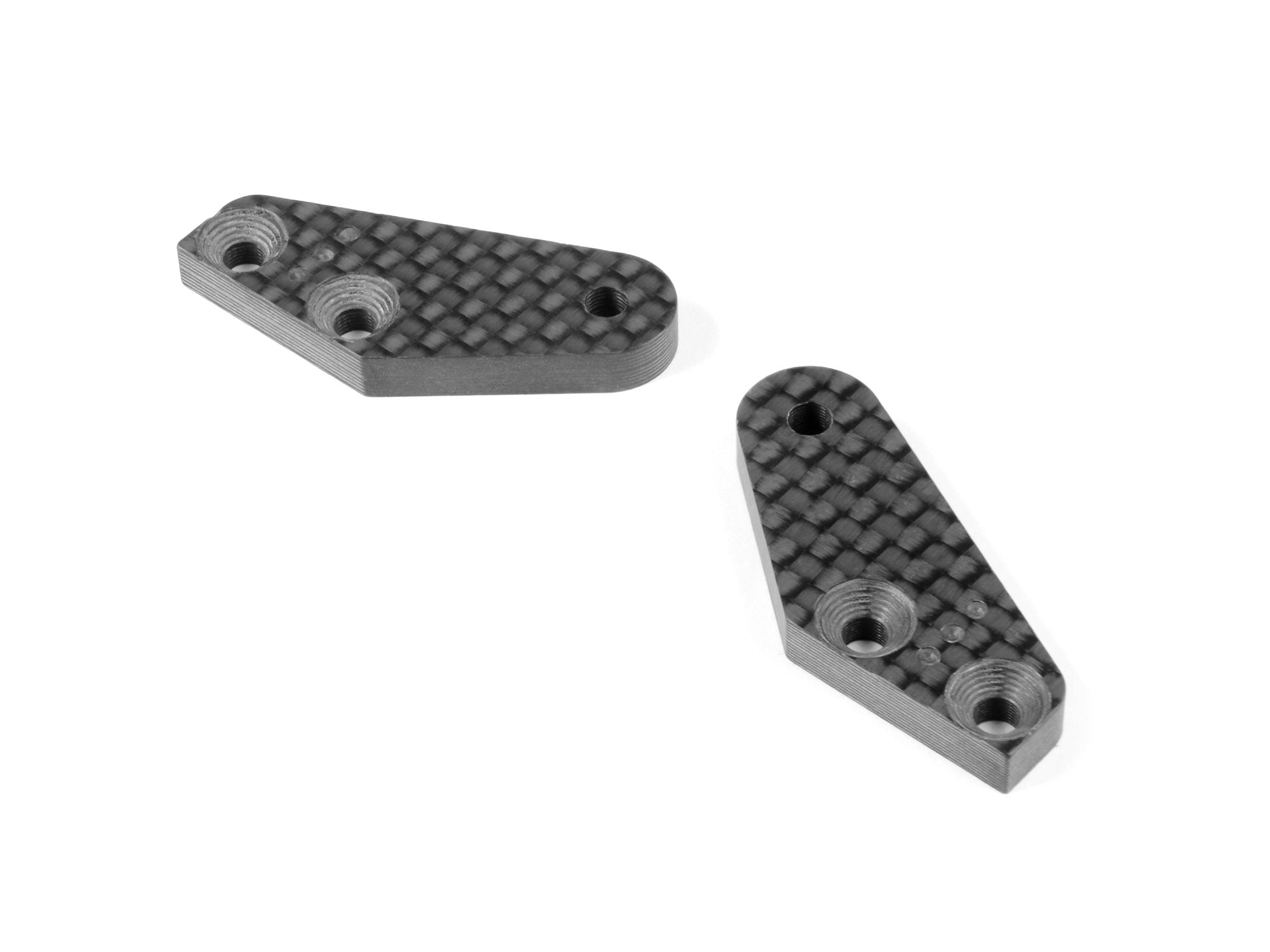 XRAY: XB8 CARBON STEERING PLATE - 3 DOTS (1+1)