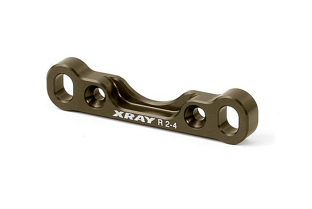 XRAY XB808 ALU REAR LOWER SUSP. HOLDER 2°-4° - FRONT - SWISS 7075 T6 (7MM) - HARD COATED