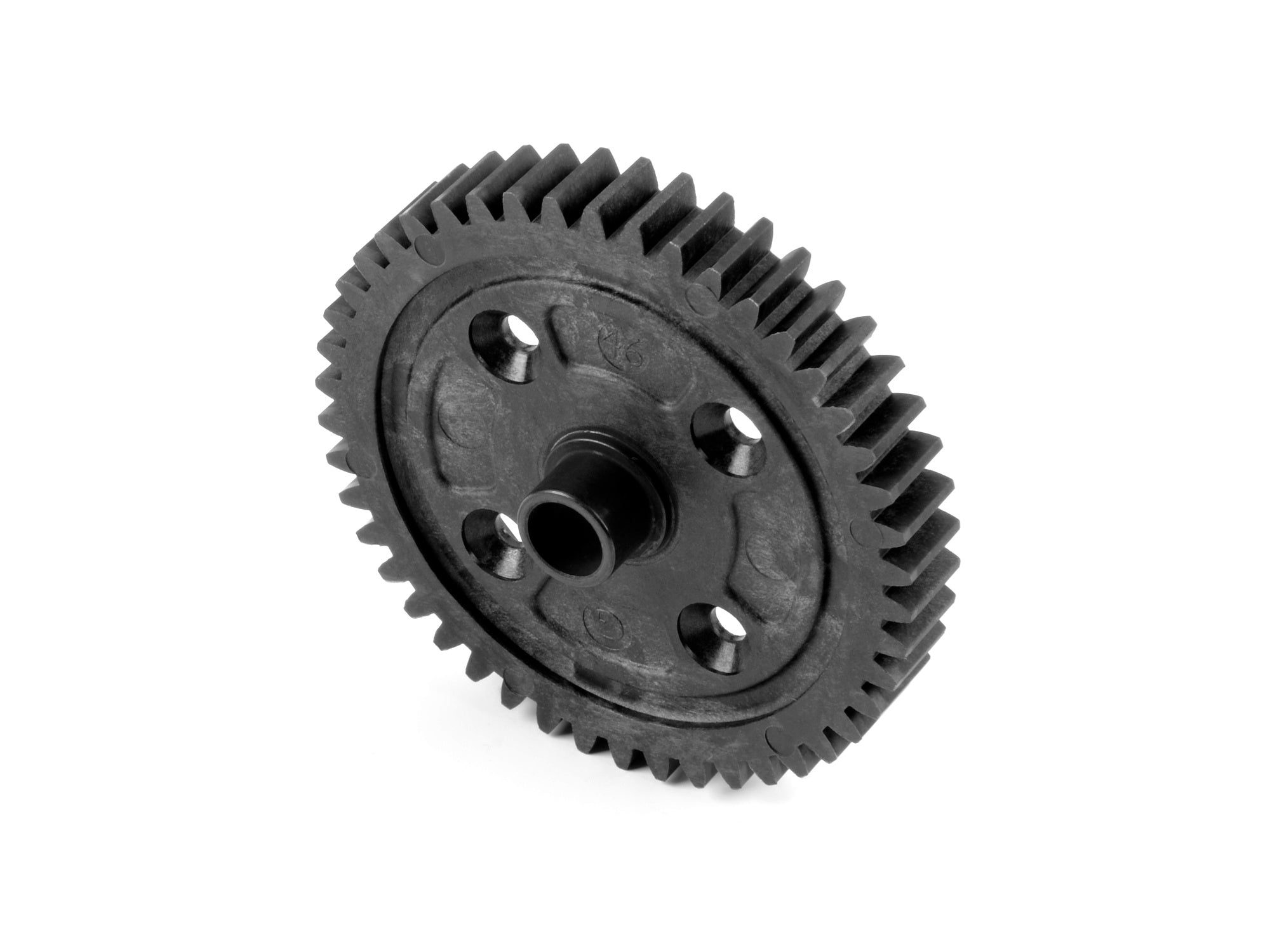 XRAY: COMPOSITE CENTER DIFF SPUR GEAR WITH MOULDED-IN STEEL BUSHING 46T - GRAPHITE