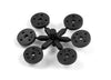 XRAY: 4-HOLE COMPOSITE SHOCK PISTON SET - STRAIGHT - WIDE (2)