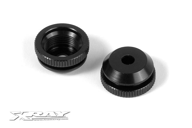 XRAY: ALU SHOCK BODY NUT FOR SHOCK BOOT (2)