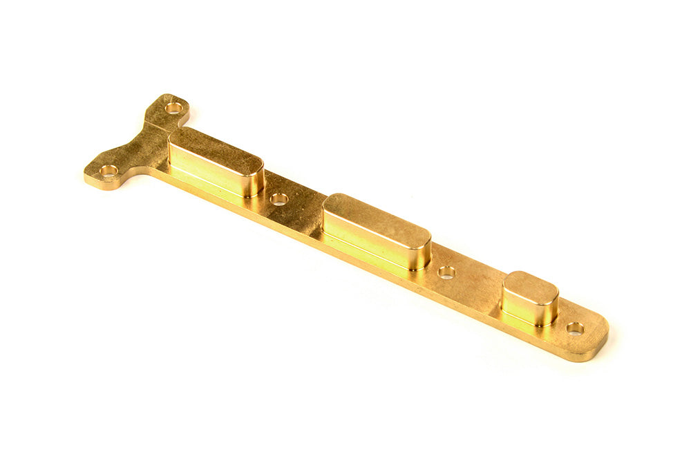 XRAY: BRASS REAR CHASSIS BRACE WEIGHT 40G