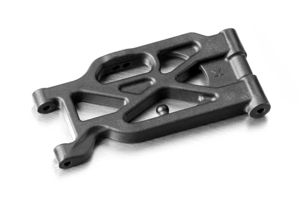 XRAY: COMPOSITE LONG SUSPENSION ARM FRONT LOWER - HARD
