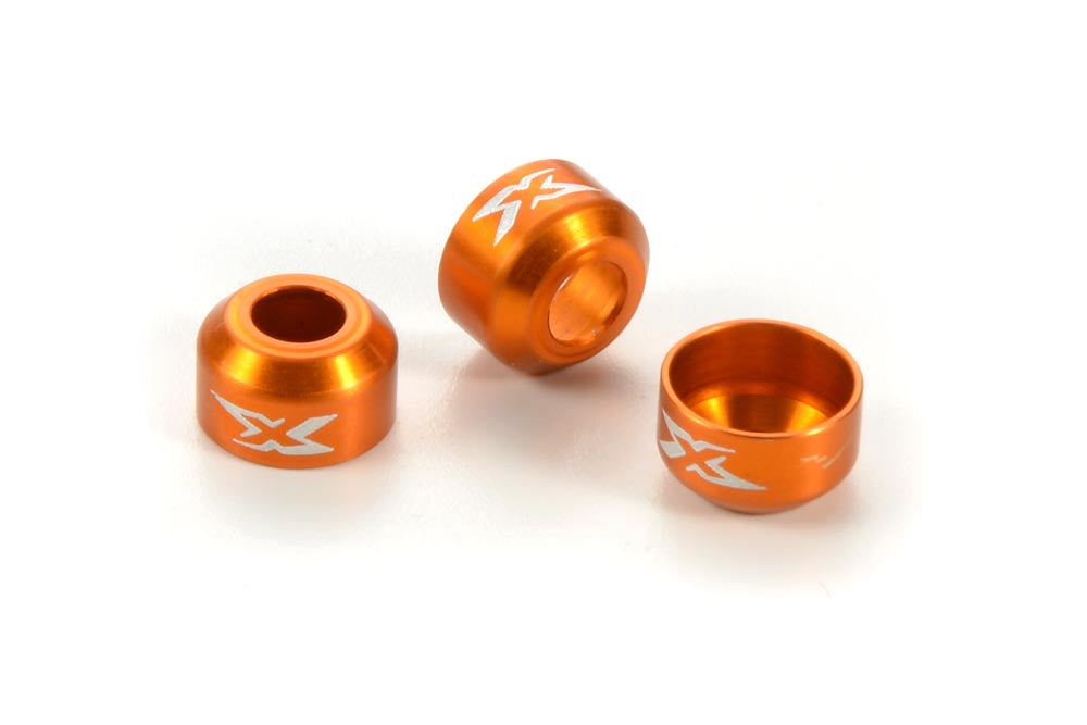 XRAY: ALU DRIVE SHAFT SAFETY COLLAR - ORANGE (3)