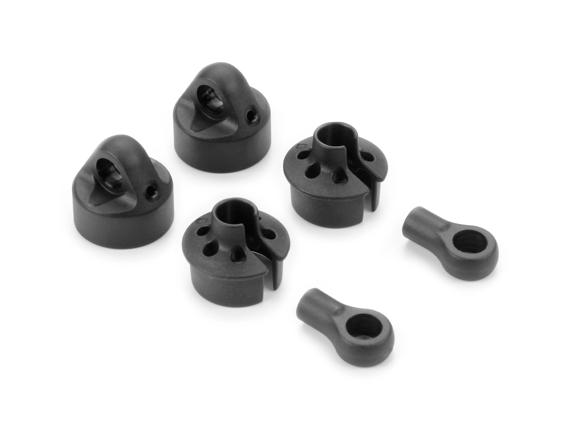 XRAY: COMP. SHOCK CAP, SPRING COLLAR & BALL JOINT - BIG BORE (2)