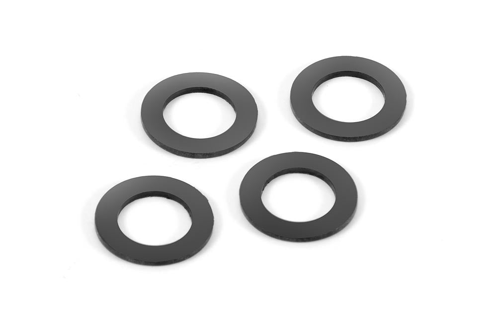 XRAY: RUBBER SHOCK ABSORBER SHIM FOR ALU CAP (4)