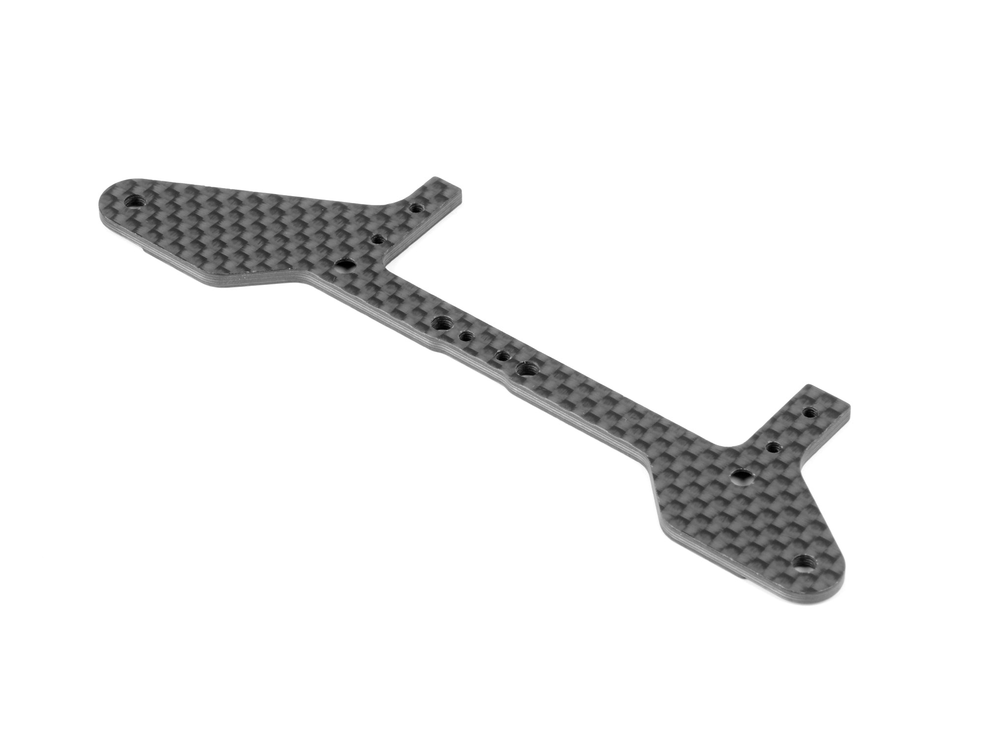 XRAY: X1 CARBON REAR POD LOWER PLATE FOR 1-PIECE CHASSIS - FRONT