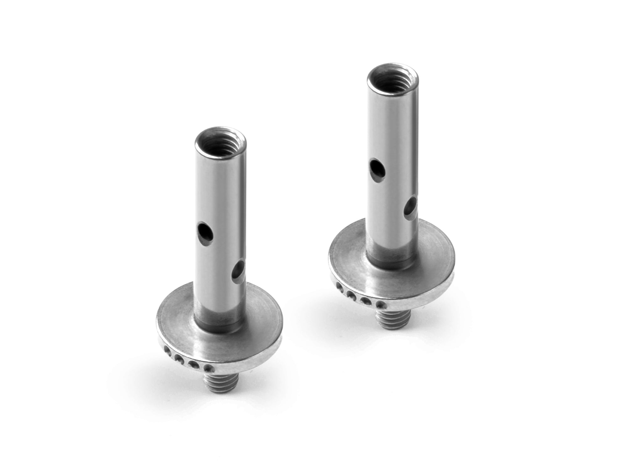 XRAY X12 KINGPIN 4MM WITH HOLES - 0.5° - 4 DOTS - NICKEL COATED (2)