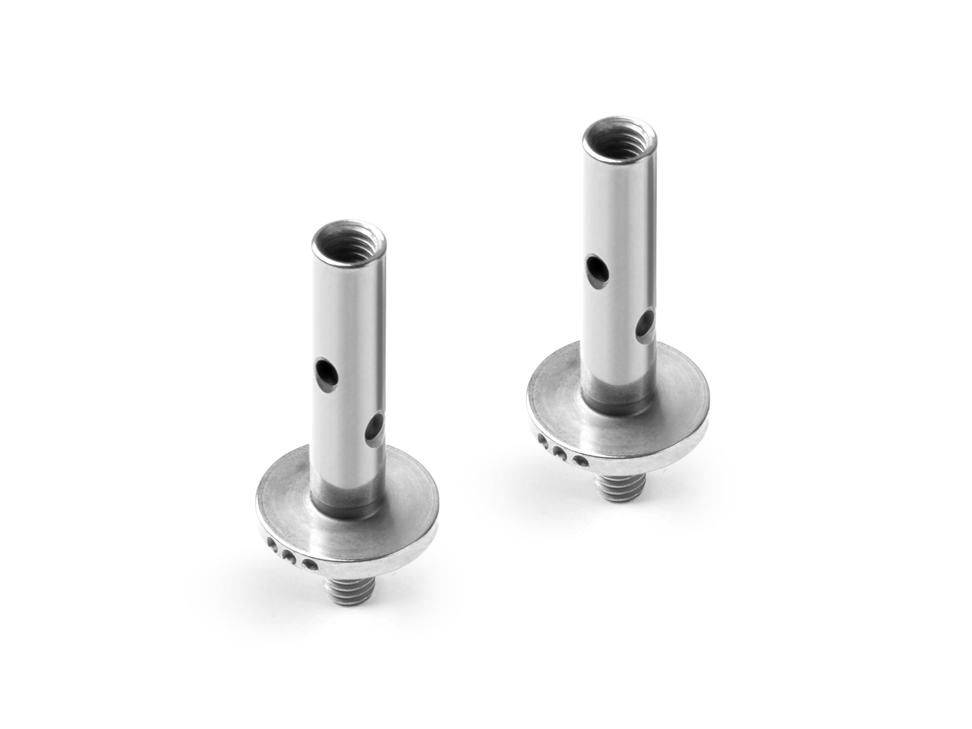XRAY X12 KINGPIN 4MM WITH HOLES - 1.0° - 3 DOTS - NICKEL COATED (2)