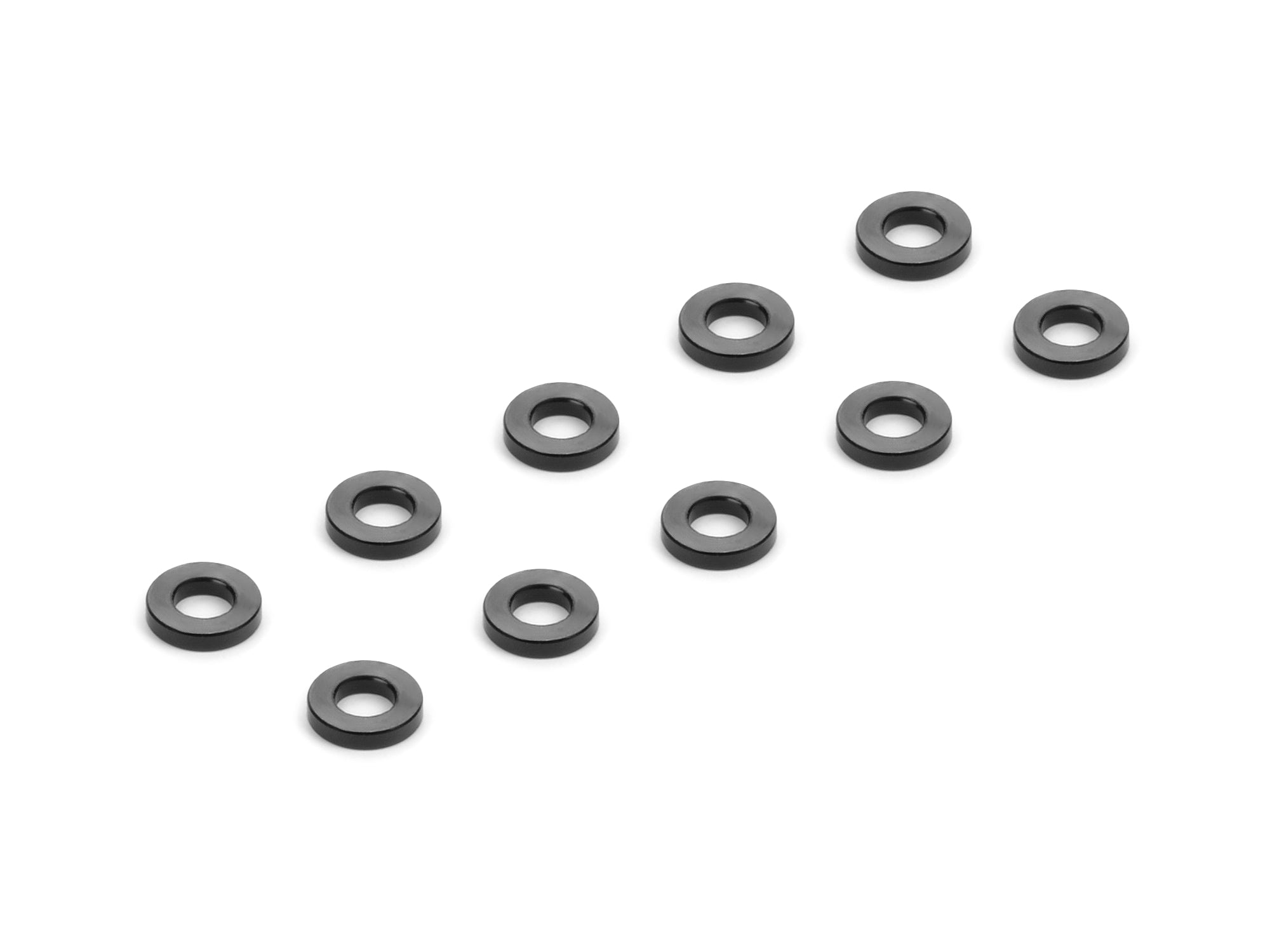 XRAY ALU SHIM 2.5x5x1.0MM - BLACK (10)