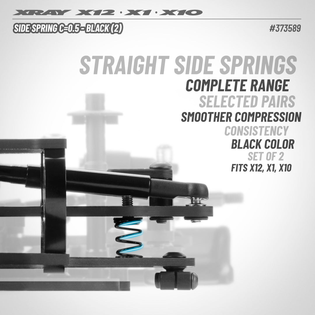 XRAY SIDE SPRING C=0.5 - BLACK (2)