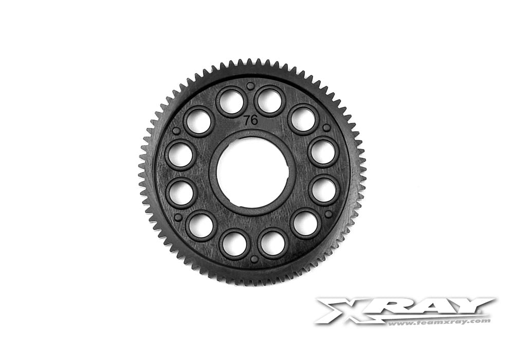 XRAY: COMPOSITE SPUR GEAR - 76T / 64P