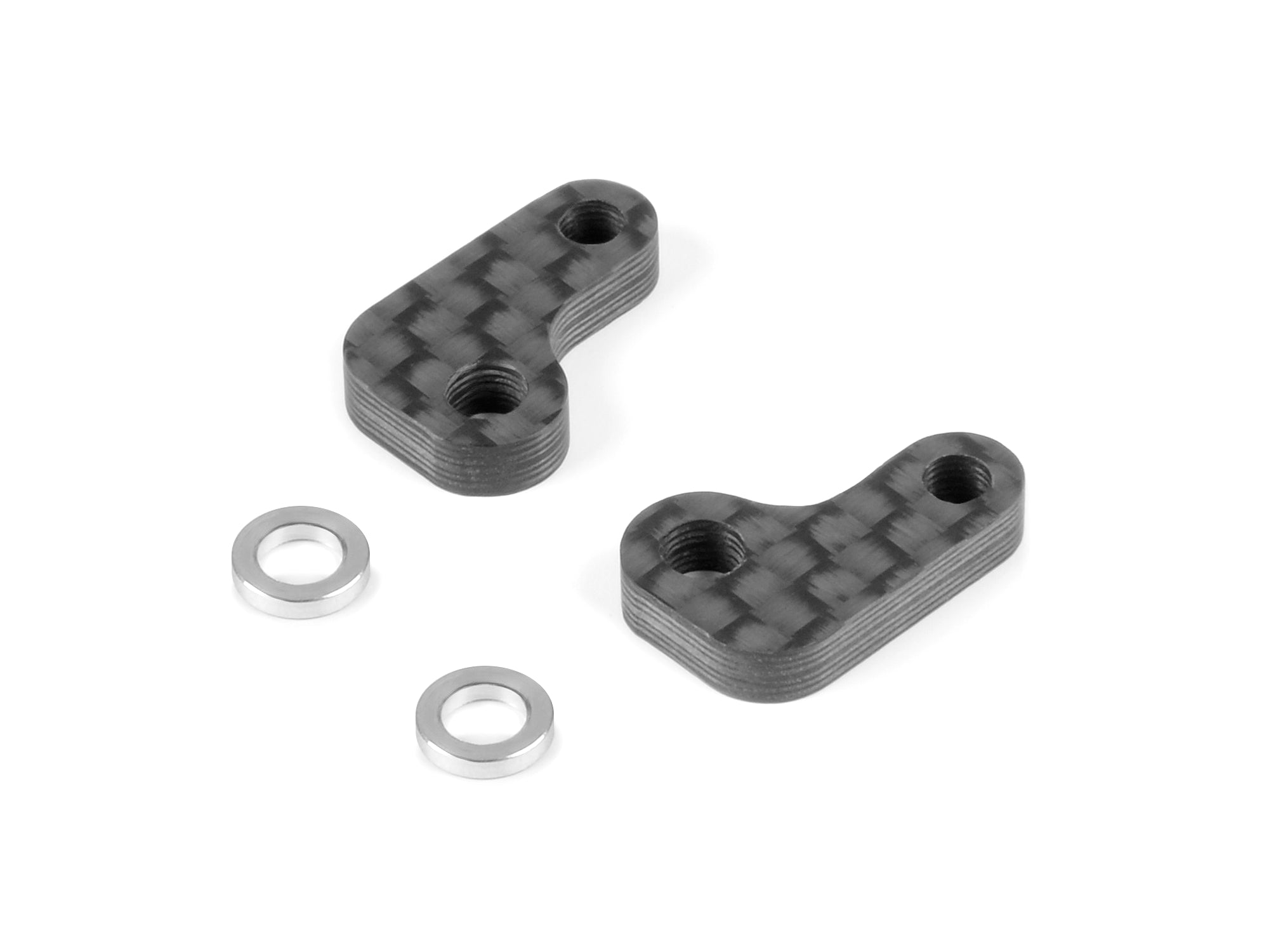 XRAY: X1 CARBON SIDE BRACE ARM FOR 1-PIECE CHASSIS (2)
