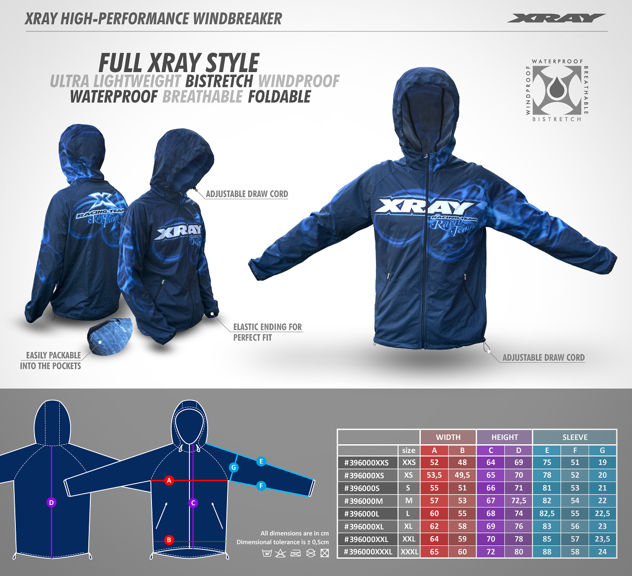 XRAY: HIGH-PERFORMANCE WINDBREAKER (XXXXL)
