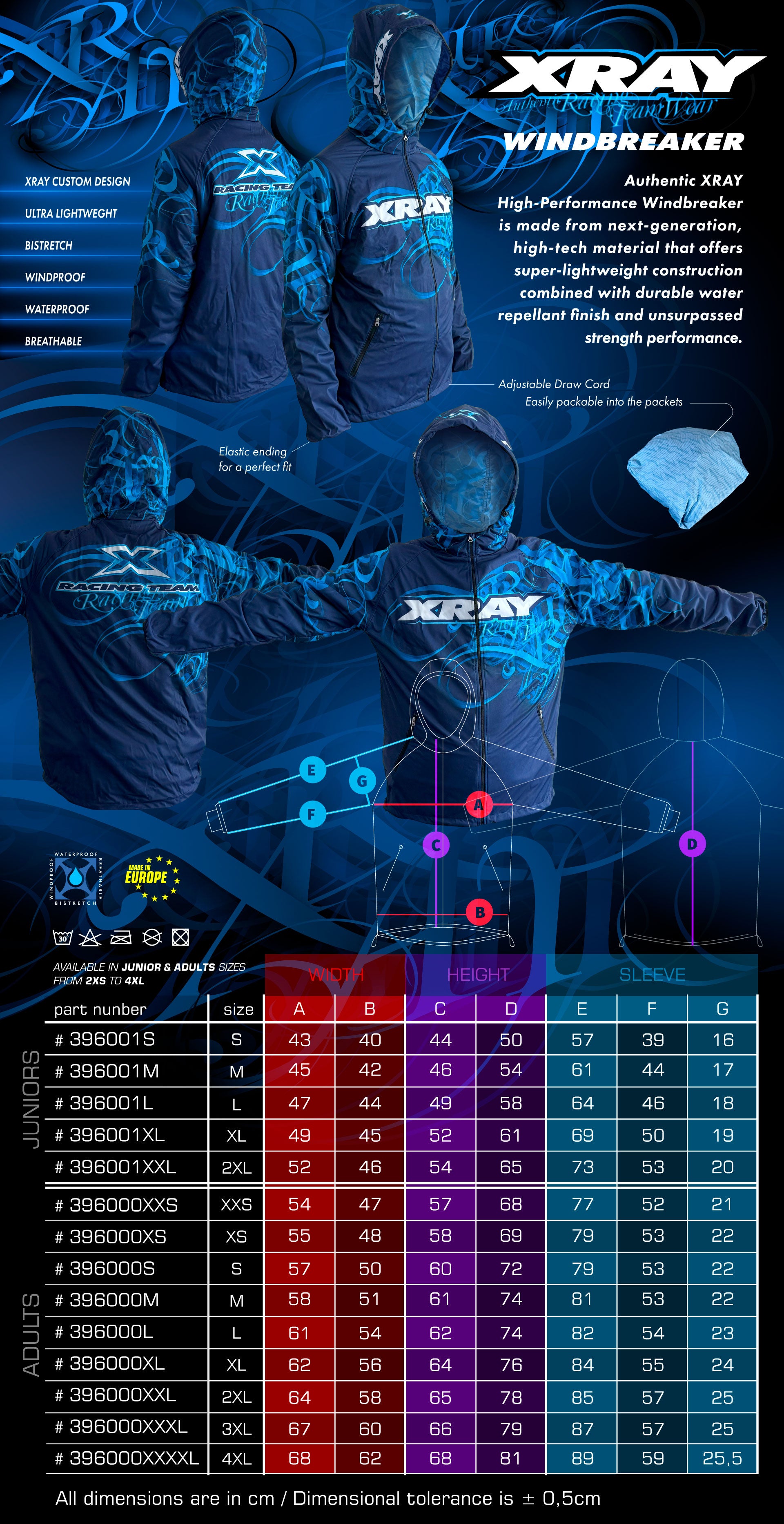 XRAY HIGH-PERFORMANCE JUNIOR WINDBREAKER (M)