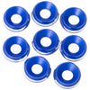 1UP RACING: 7075 LOWPRO COUNTERSUNK WASHERS - M3 W/ SHINE CHAMFER