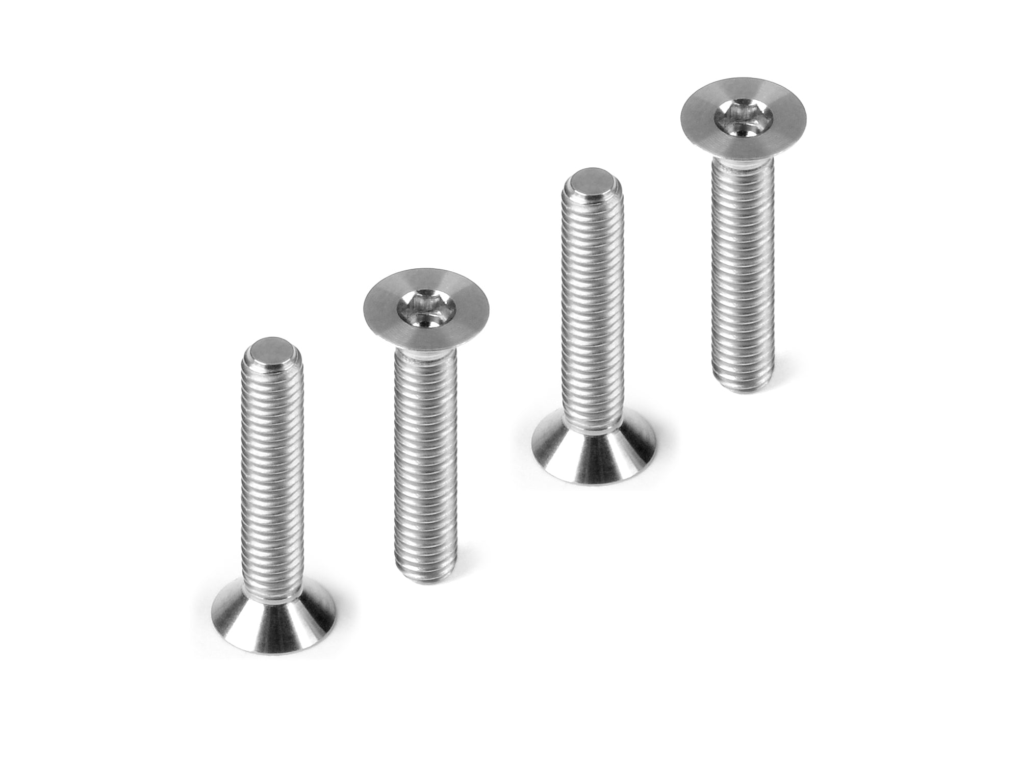 HUDY TITANIUM FLAT HEAD SCREW M3x18 (4)