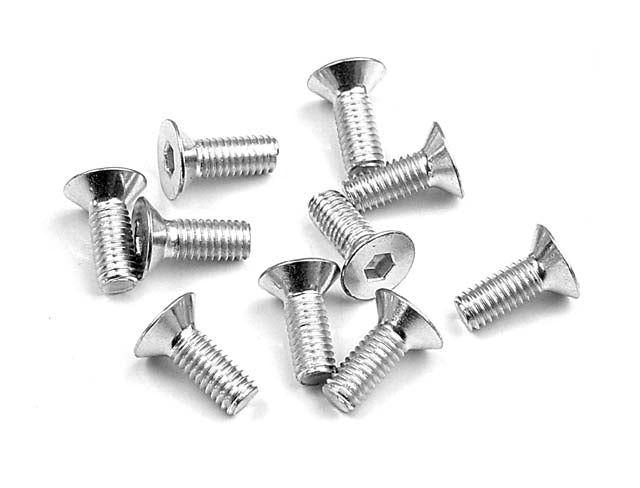 XRAY HEX SCREW SFH M3x8 - SILVER  (10)