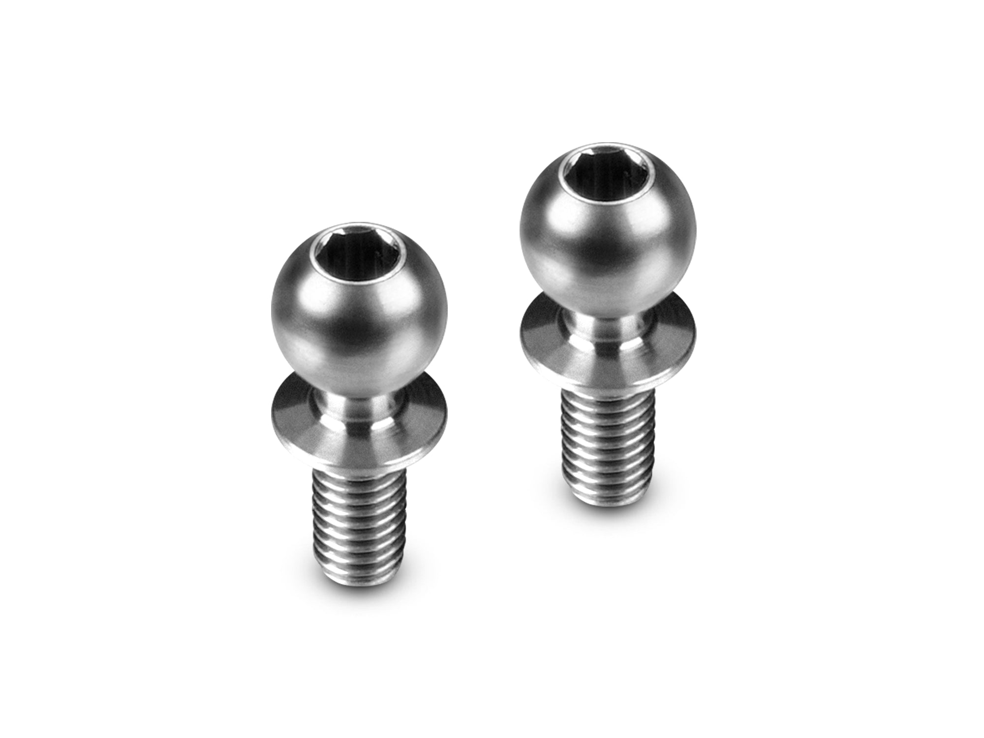 HUDY: TITANIUM BALL STUD D=5.4 / L=6 / S=4.5 / 2MM HEX (2)
