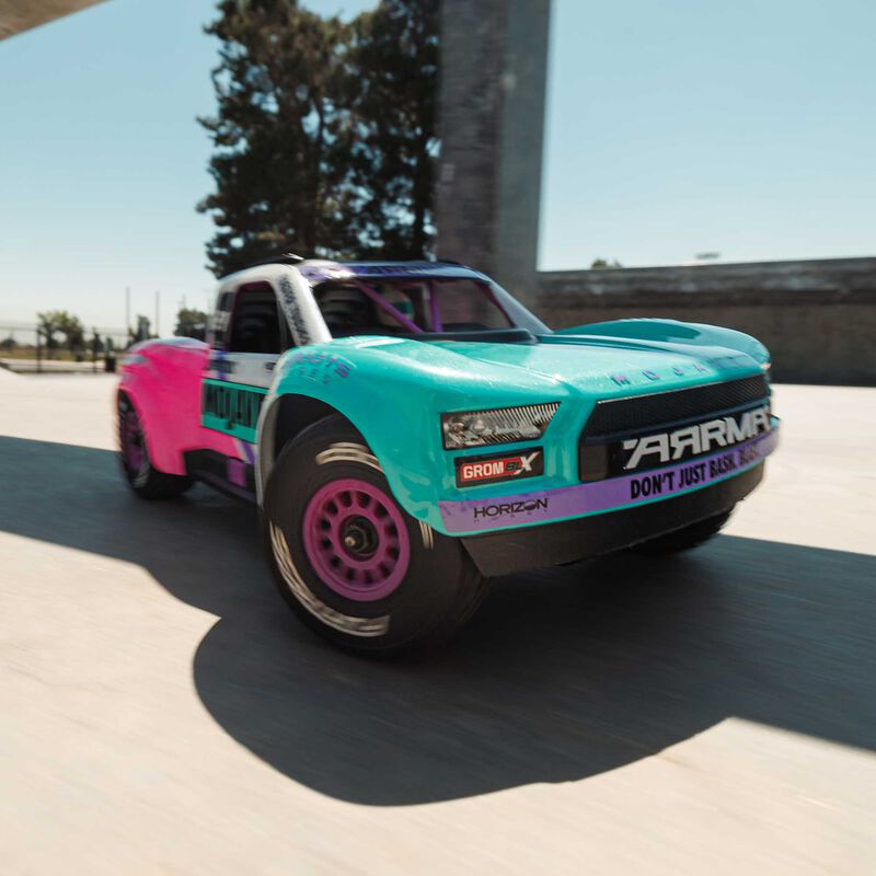 ARRMA MOJAVE GROM 223S BLX Brushless 4X4 Small Scale Desert Truck RTR with Battery & Charger - Teal