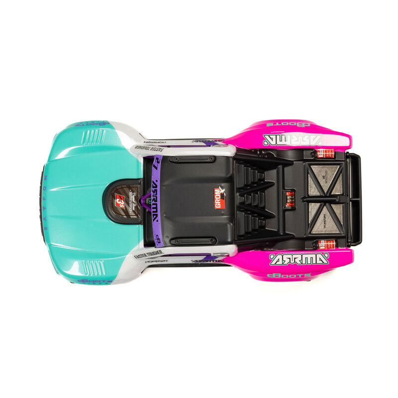 ARRMA MOJAVE GROM 223S BLX Brushless 4X4 Small Scale Desert Truck RTR with Battery & Charger - Teal
