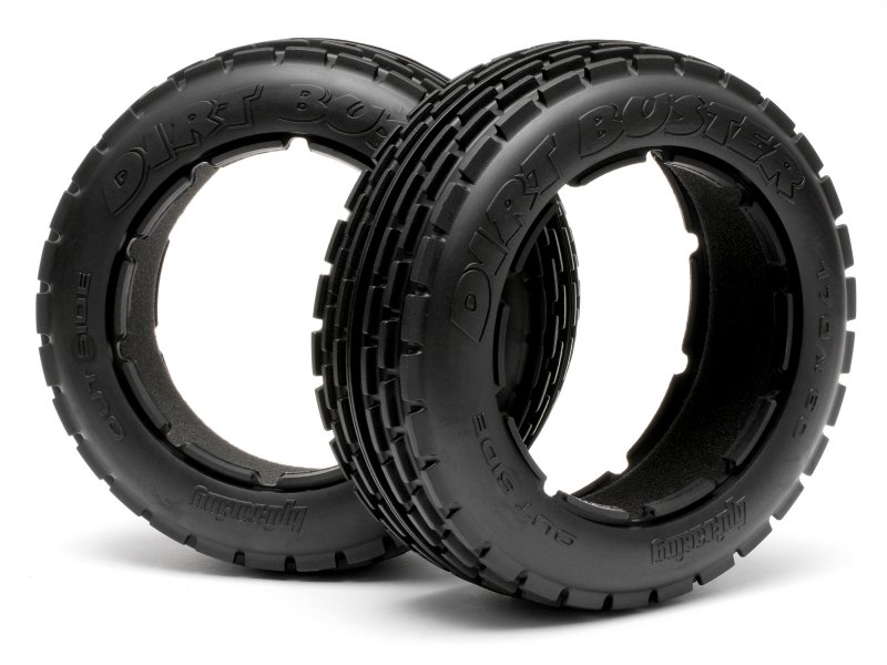 HPI Racing: Dirt Buster Rib Tire M Compound (170x60mm/2pcs)