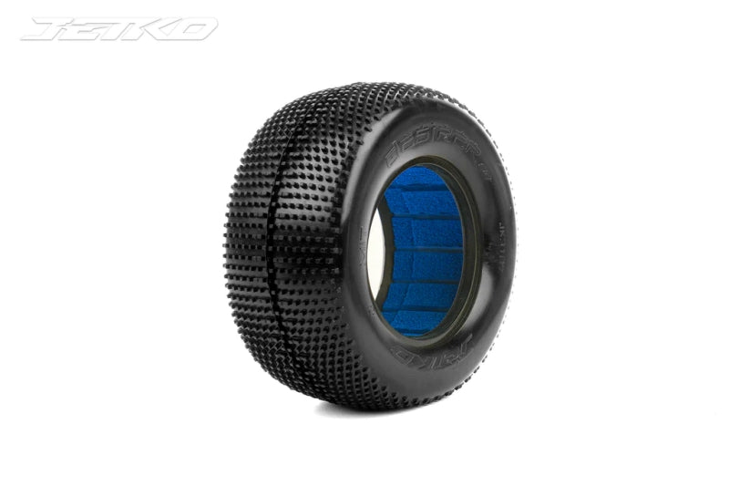 JETKO: 1/10 2.2/3.0 SC-DESIRER Tyre Super Soft With 1/8 Buggy Insert Tires (2)