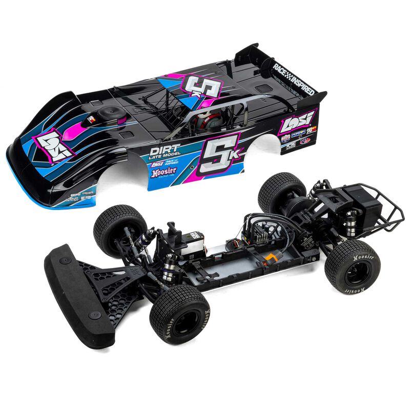 LOSI 22S Dirt Late Model (NZ Super Saloon), 1/10 2WD RTR Dirt Oval - BLUE