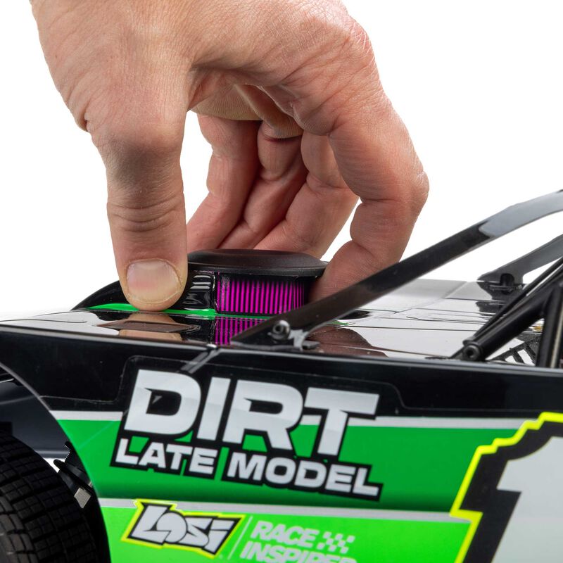 LOSI 22S Dirt Late Model (NZ Super Saloon), 1/10 2WD RTR Dirt Oval - GREEN
