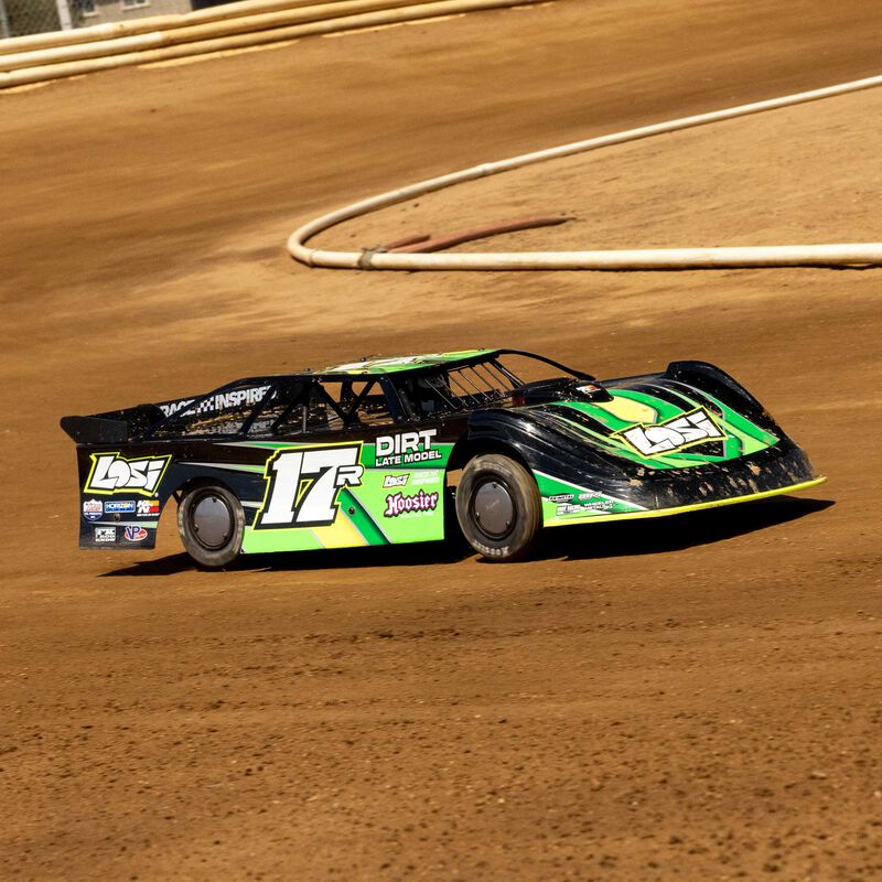 LOSI 22S Dirt Late Model (NZ Super Saloon), 1/10 2WD RTR Dirt Oval - GREEN